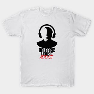 Balearic House Addict - Black T-Shirt